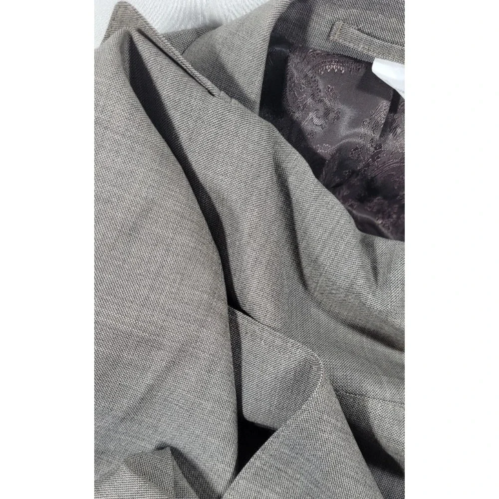 BP Skinner Men's 2-pc 100% Wool Light Brown Suit - 50L, 40